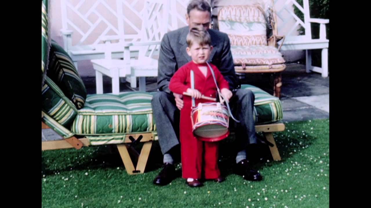 Clips of The Prince of Wales and The Princess Royal as children