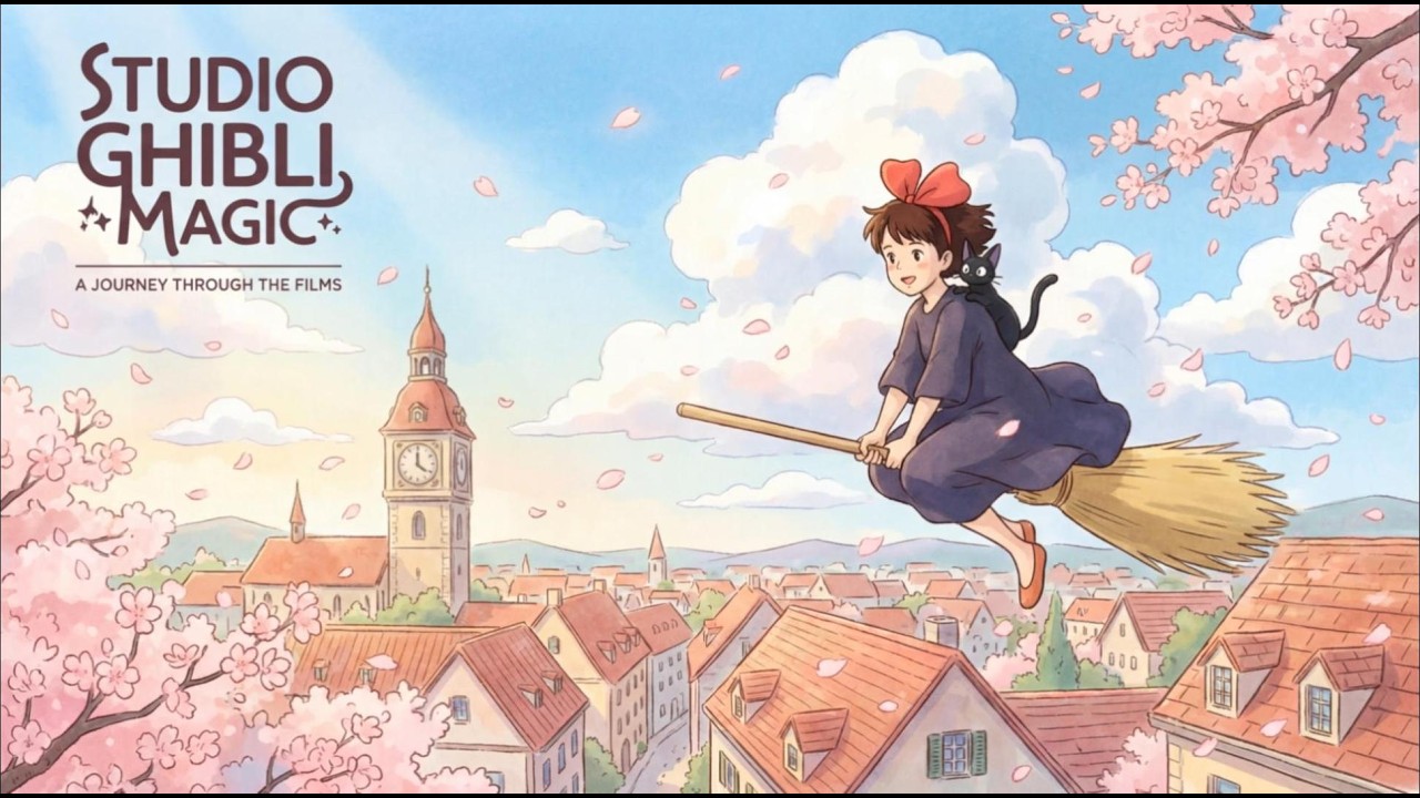 🌸 1Hours of SpringGhibli PianoMusic–Kiki'sDeliveryService&Cherry BlossomMelodiesforStudy&Sleep | BGM