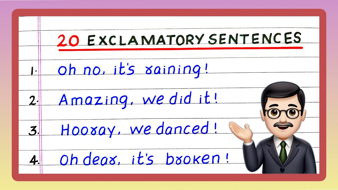 20 Exclamatory Sentence | Examples of Exclamatory Sentences