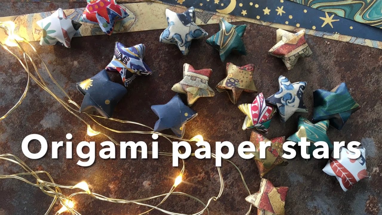 How to make origami paper stars for Christmas