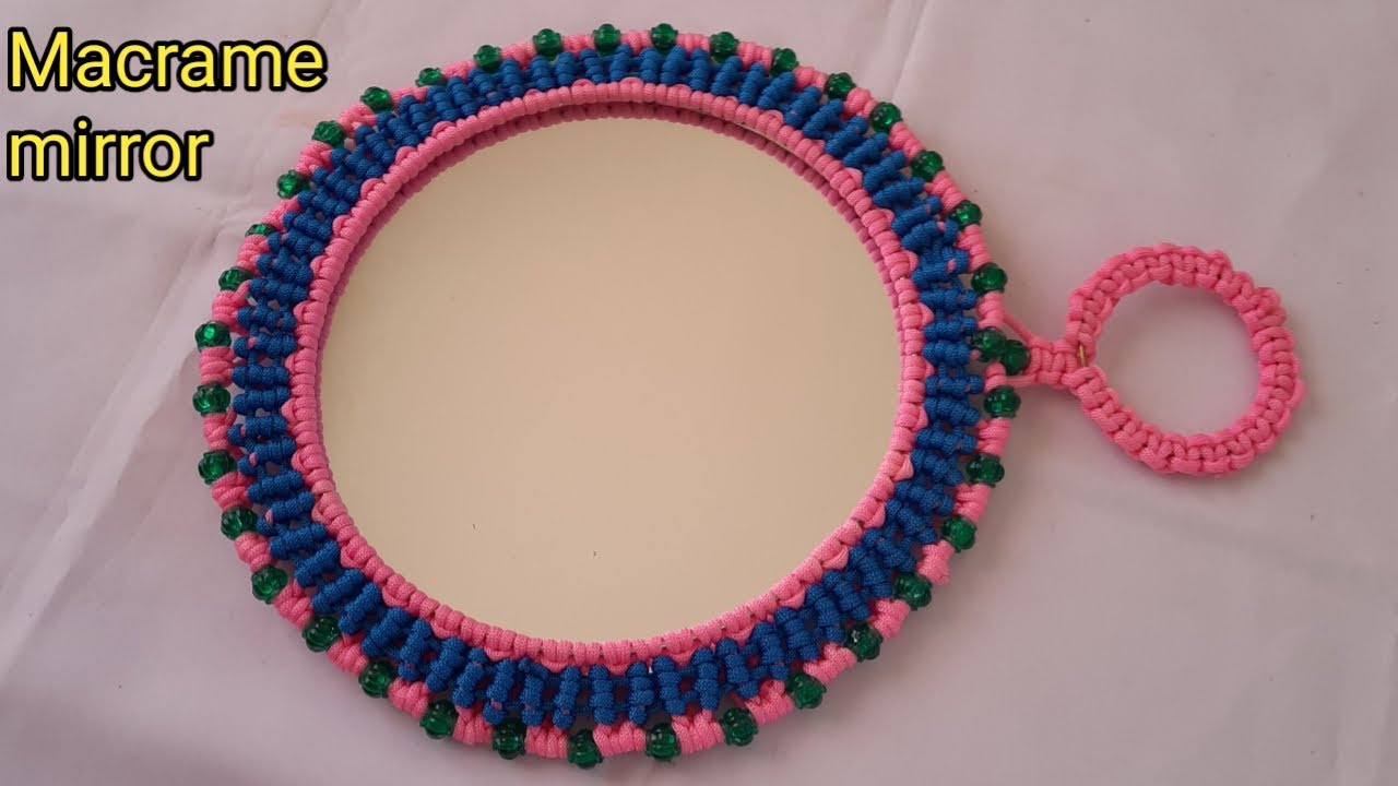 Macrame Mirror New Design | Round shape macrame mirror | Surekha arts