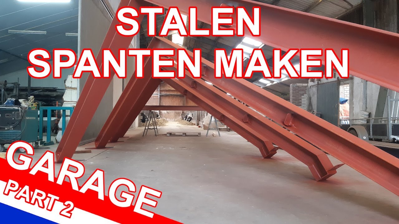 ZELF STALEN SPANTEN MAKEN | Een nieuwe garage bouwen in mijn achtertuin | Deel 2