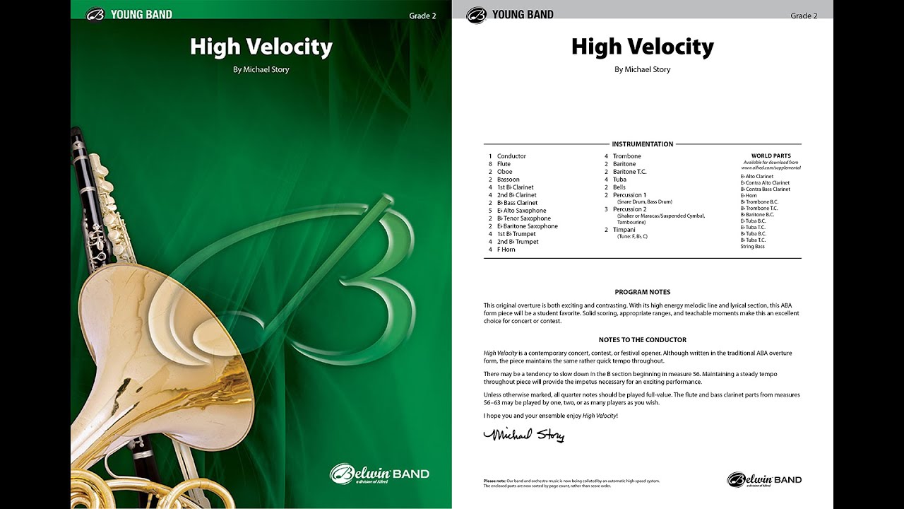 High Velocity, by Michael Story &ndash; Score & Sound