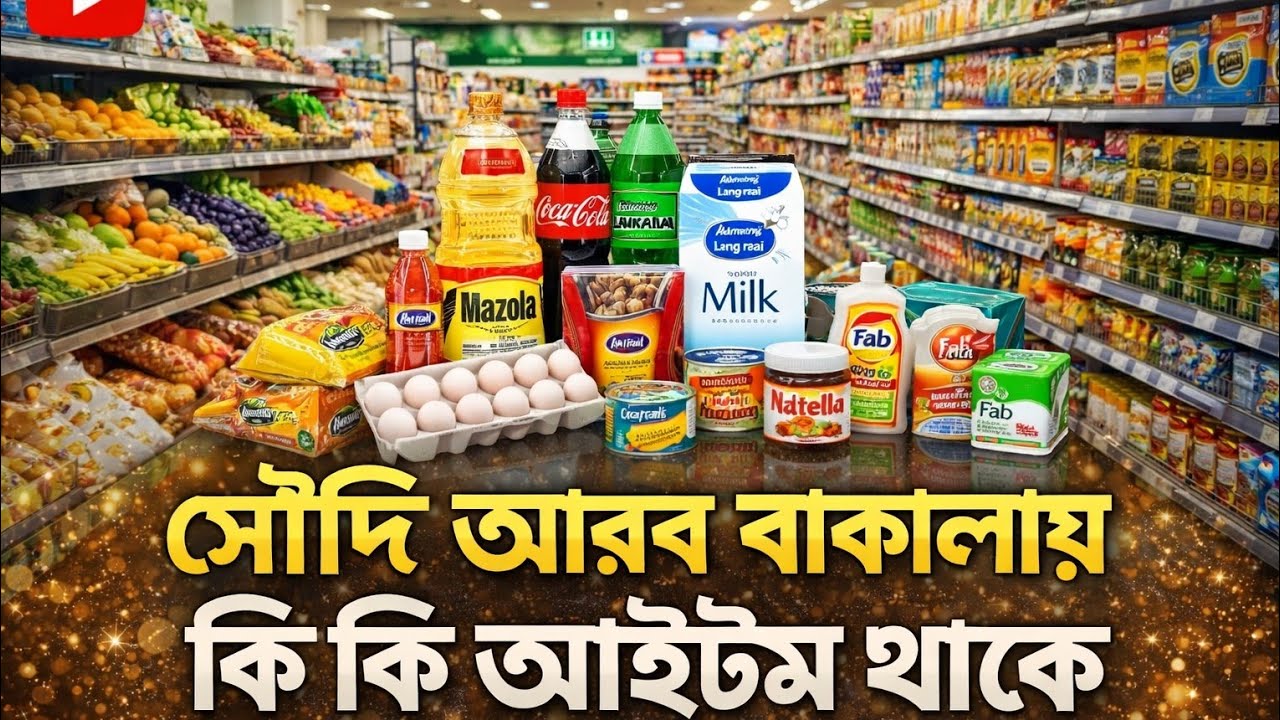 সৌদি আরব বাকালায়#কি কি আইটেম থাকে#What items are in#Saudi Arabia Bakala?vlog