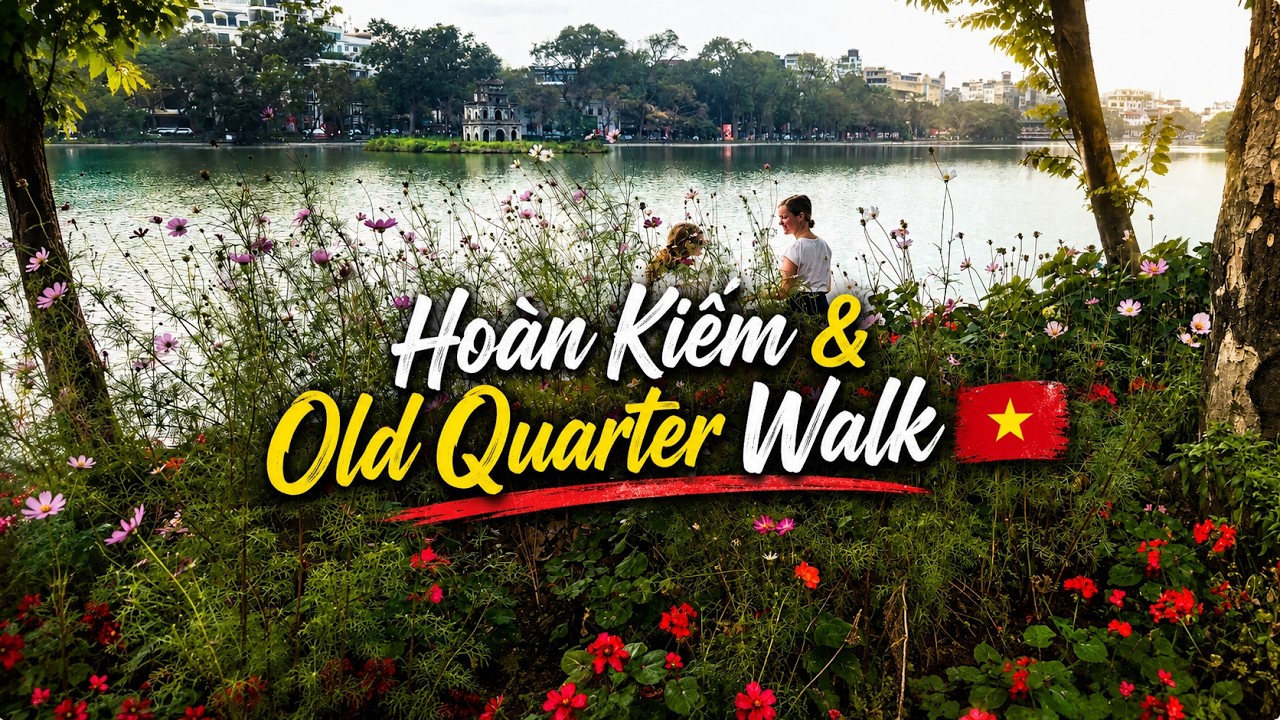 Life in Hanoi 🇻🇳 | Hoan Kiem Lake, Old Quarter Walk & Bun Ngan Dinner.