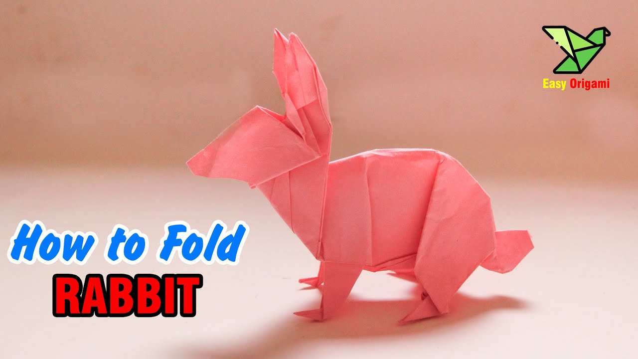 origami RABBIT | Folding paper RABBIT turorial | rabbit paper craft