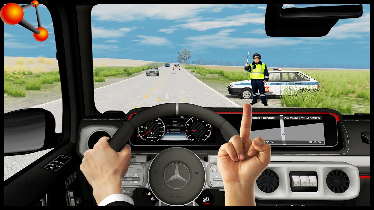 ПРОИГНОРИРОВАЛ СОТРУДНИКА ДПС! Что БУДЕТ? - BeamNg Drive