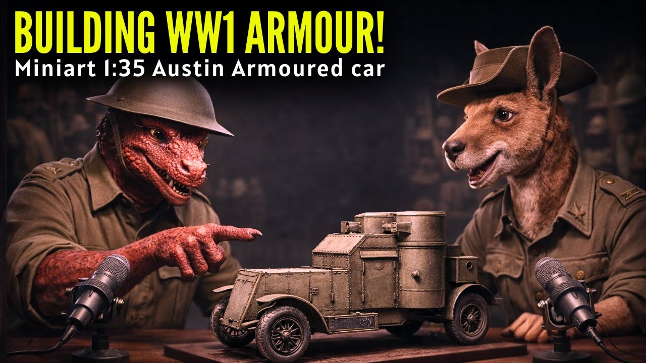 MiniArt 1:35 WW1 Austin Armoured Car | Live Build with Mike & Marley