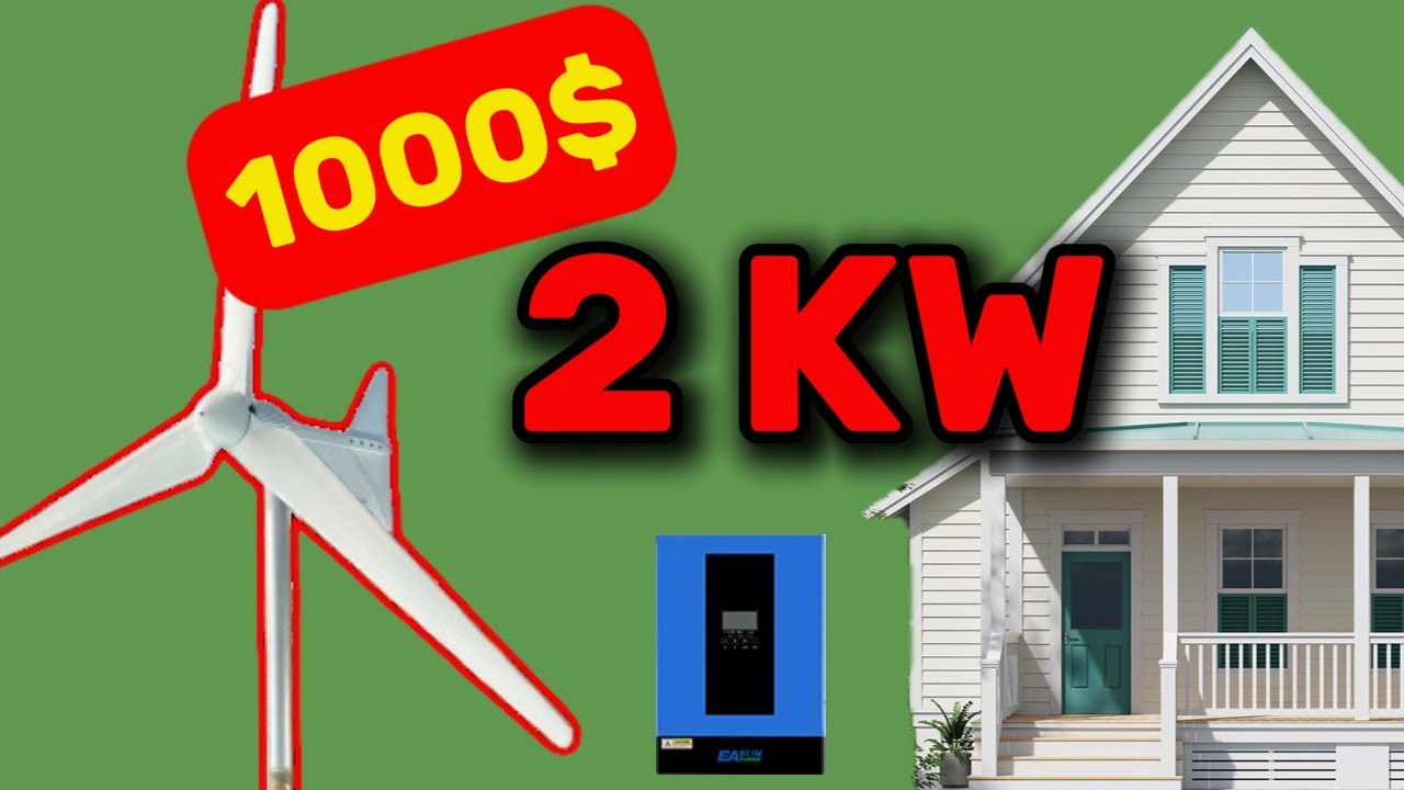 2kW WIND TURBINE . HOME INSTLLATION