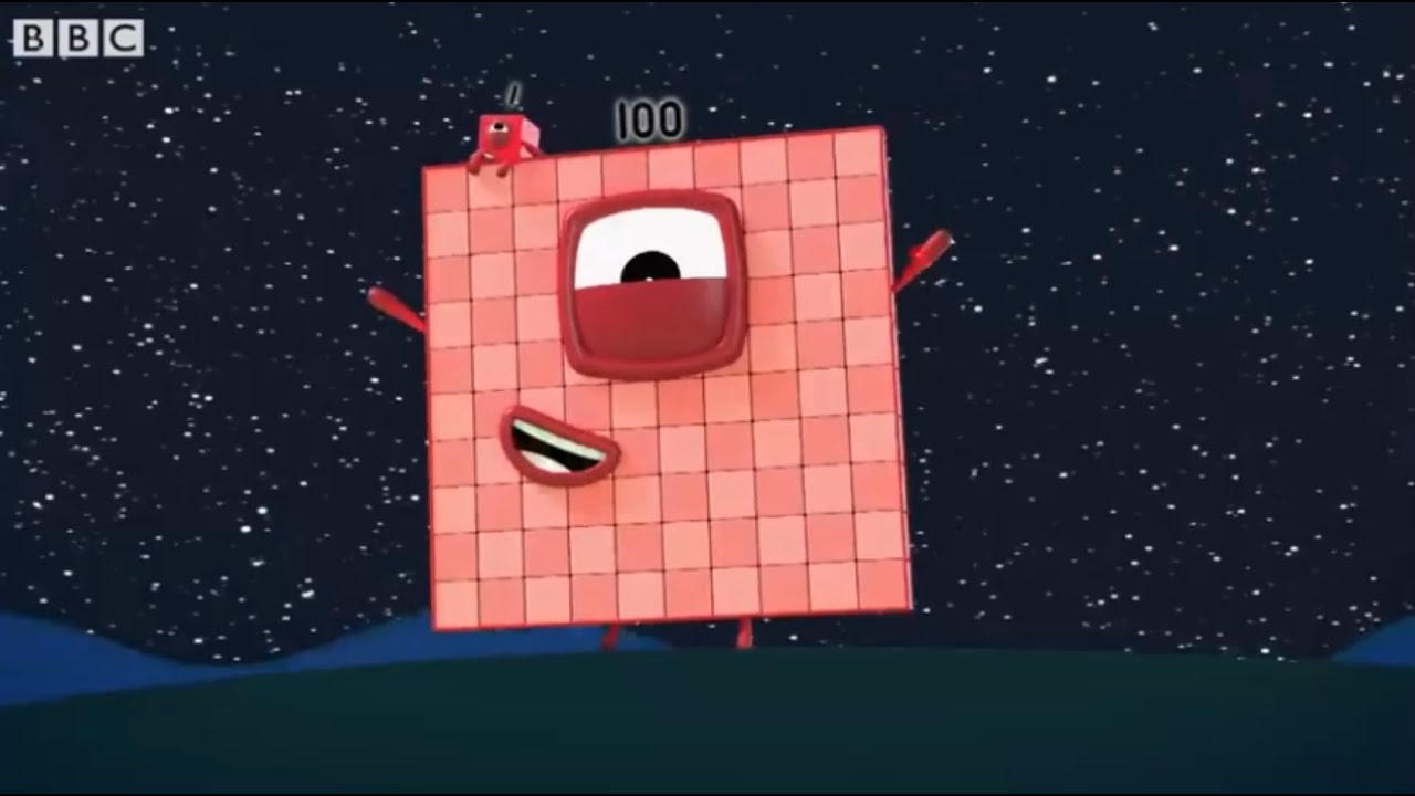 Numberblocks but only when 100 is on screen