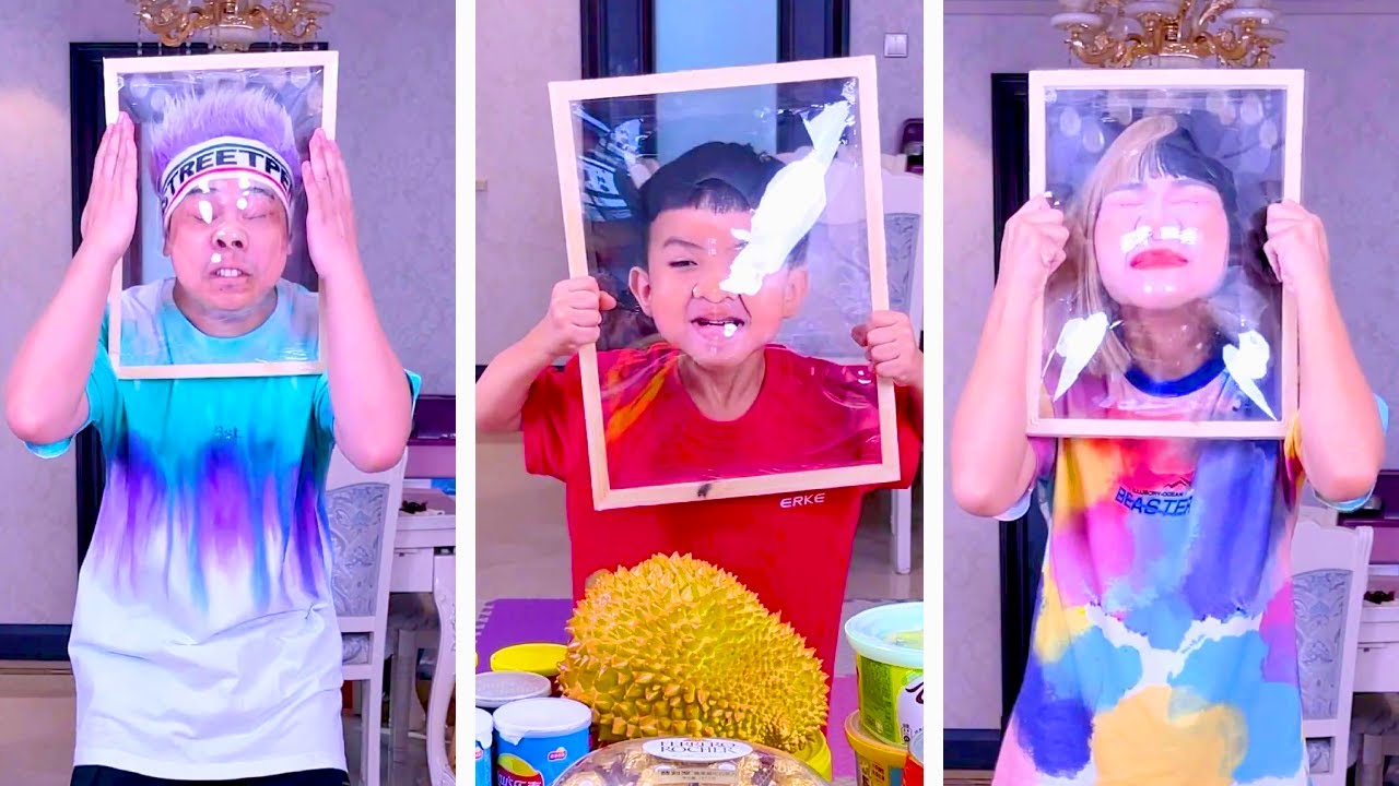 Family Games丨unrecognizable Face Challenge, The Expressions Are So Funny! #Partygames#Funnyfamily