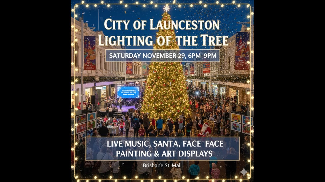 Christmas Tree Lightening Up LAUNCESTON JP