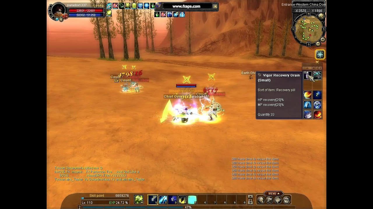 Insane SRO PVP S/S Nuker Ligh/Cold vs Warrior/Cleric
