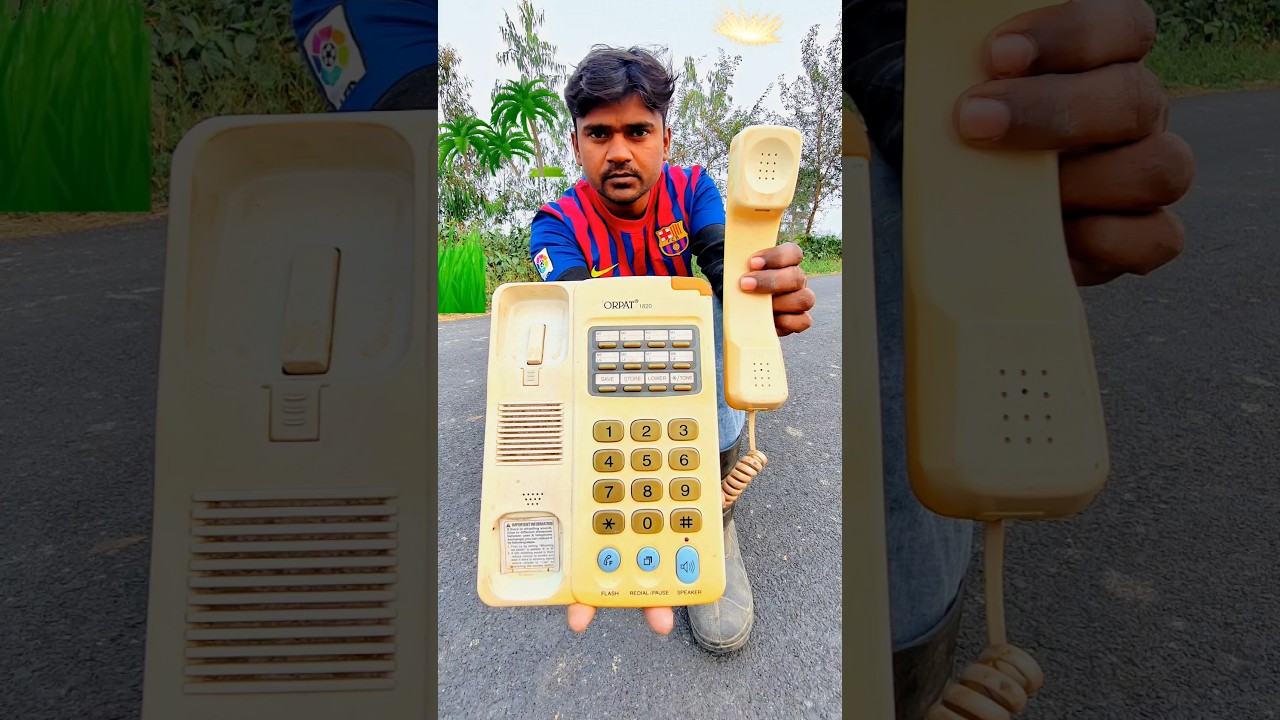 Old Retro Landline Telephone unboxing and testing 🔥#shorts