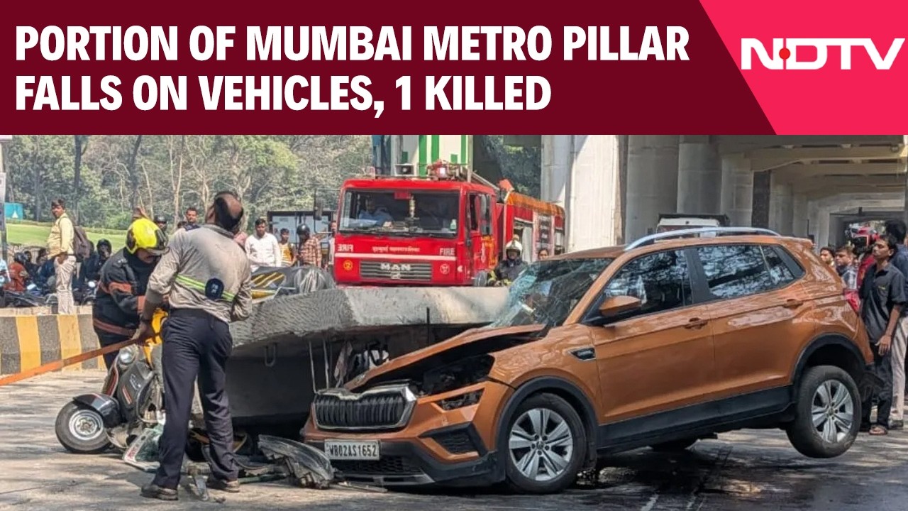 Mumbai Metro Accident | 1 Killed, 3 Injured After Portion Of Mumbai Metro Pillar Falls On Vehicles