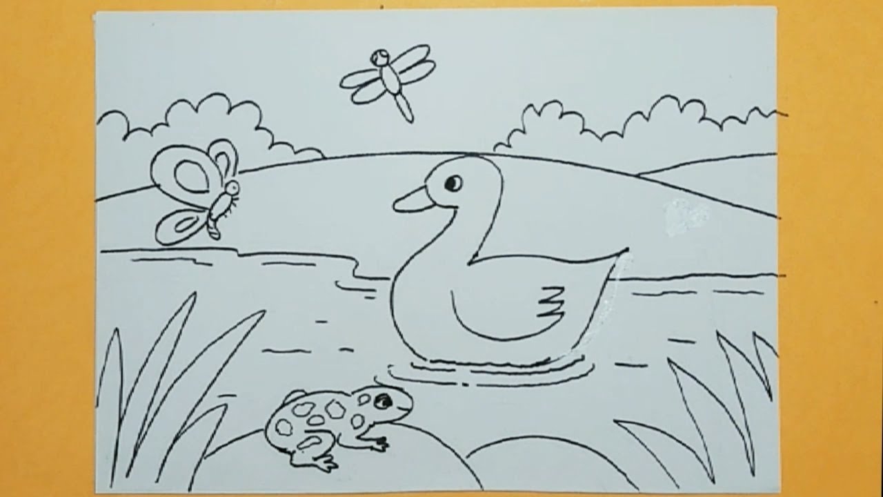Cara Menggambar Fauna Yang Mudah