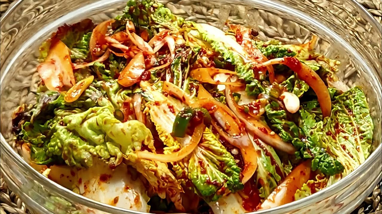 봄동 상추겉절이 이렇게 드셔보세요 봄동 상추겉절이 맛있게 버무리는방법 무침요리 봄동무침 상추무침 밑반찬요리 겉절이요리 봄동 상추무침 만드는법 봄동 상추무침 만드는방법 레시피