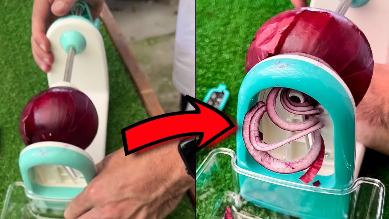 Esse fatiador de cebola transforma um leigo em um master chef