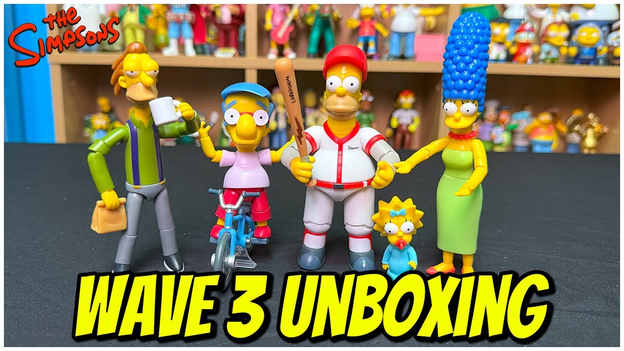The Simpsons Jakks Pacific Wave 3 full unboxing and review