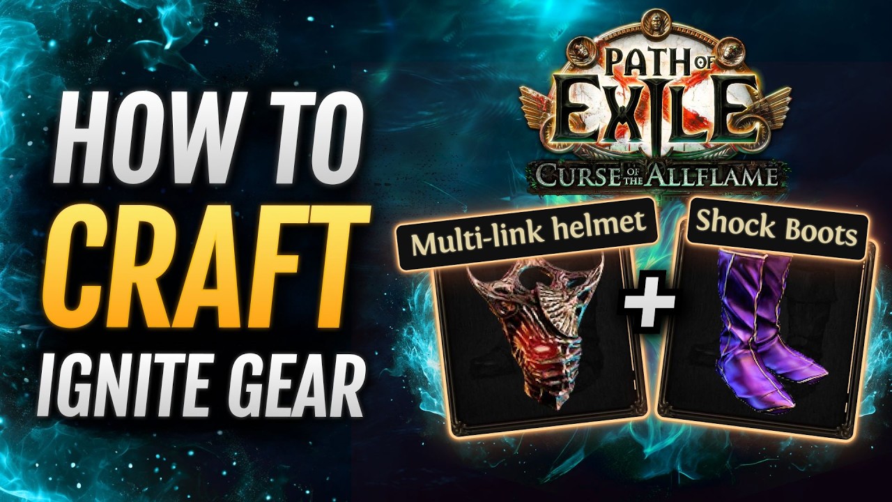 [PoE 3.29] Multi-link Helmet + Shock Boots - Path of Exile Craft Guide for Ignite Elementalist Build