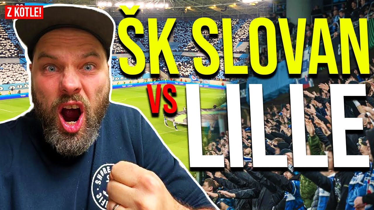 Z🔥KOTLE! H*jzl sudí! Nejvyšší návštěva! Parádní Choreo! Slovan Bratislava - Lille!