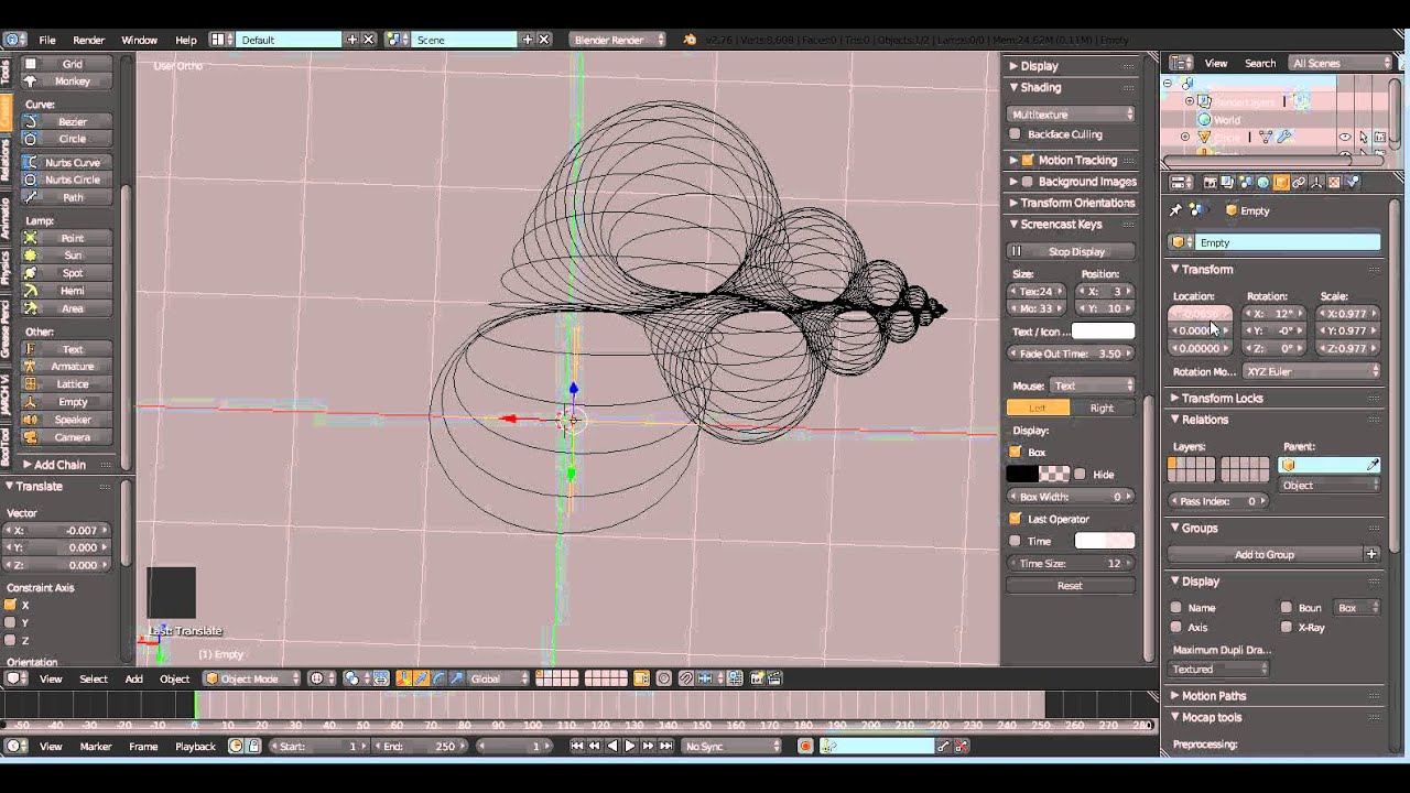 Coquille d'escargot #Blender