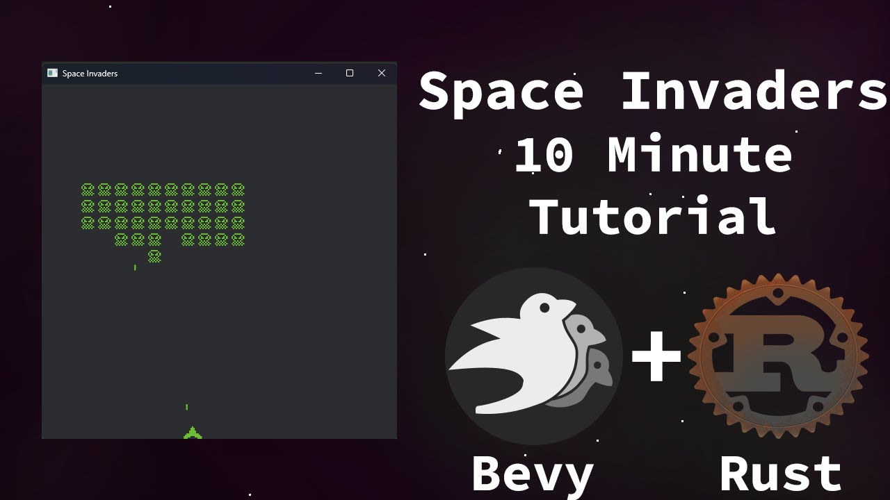 Создание игры Space Invaders с Bevy и Rust менее чем за 10 минут