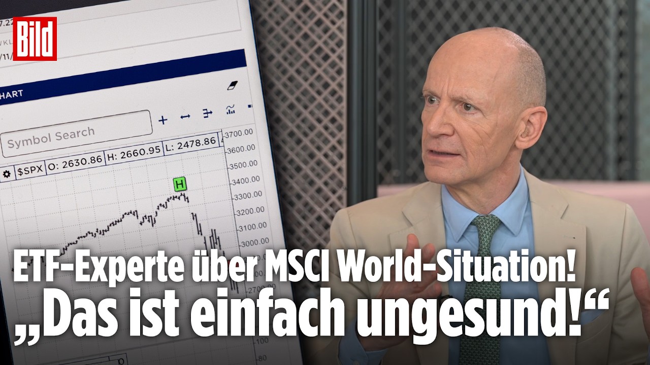 MSCI World schw&auml;chelt! ETF-Experte empfiehlt: DAS sollte man jetzt beachten! | BILD Money Mittwoch