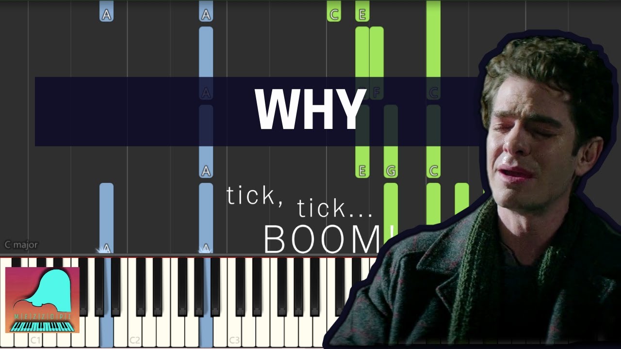 Why - Tick, tick... Boom! | Piano Accompaniment Tutorial (Synthesia)