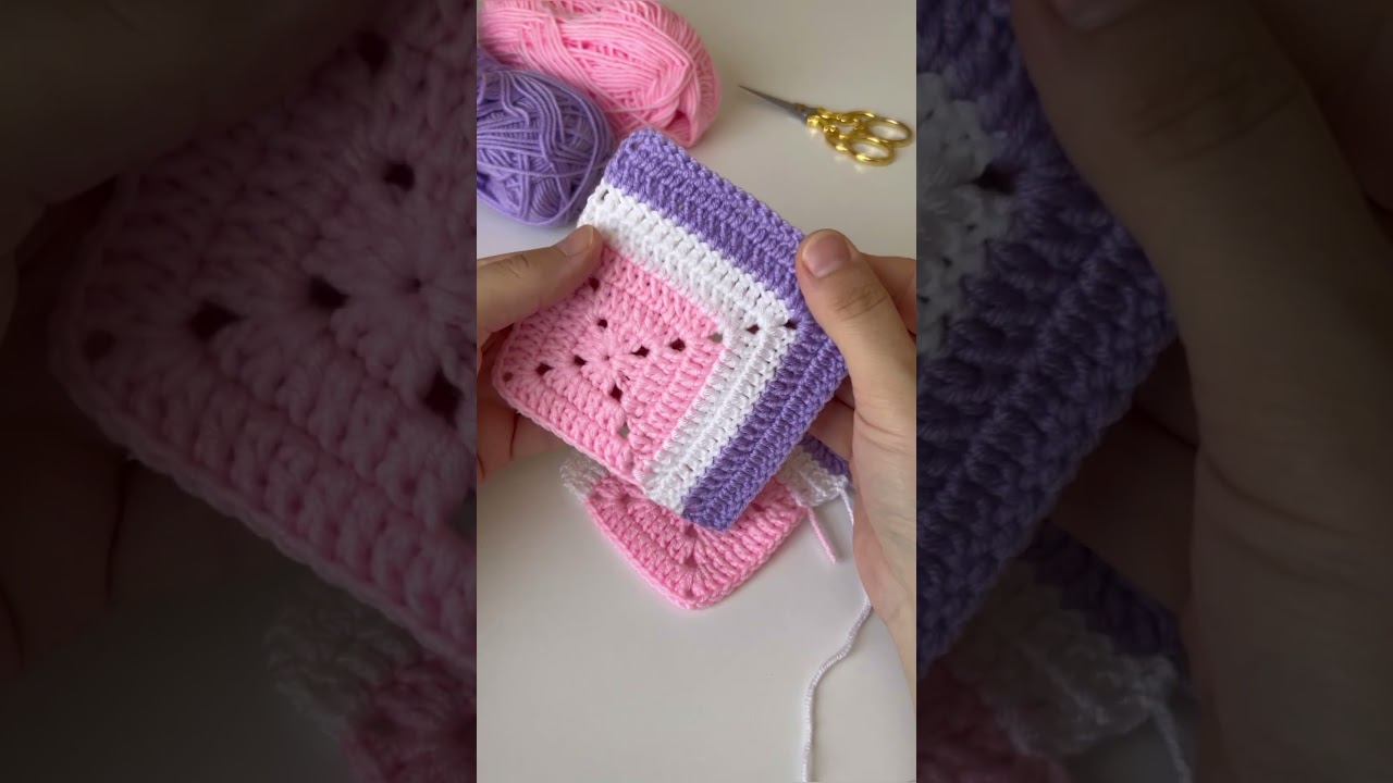 How to crochet a granny square for beginners / Step by Step easy crochet tutorial