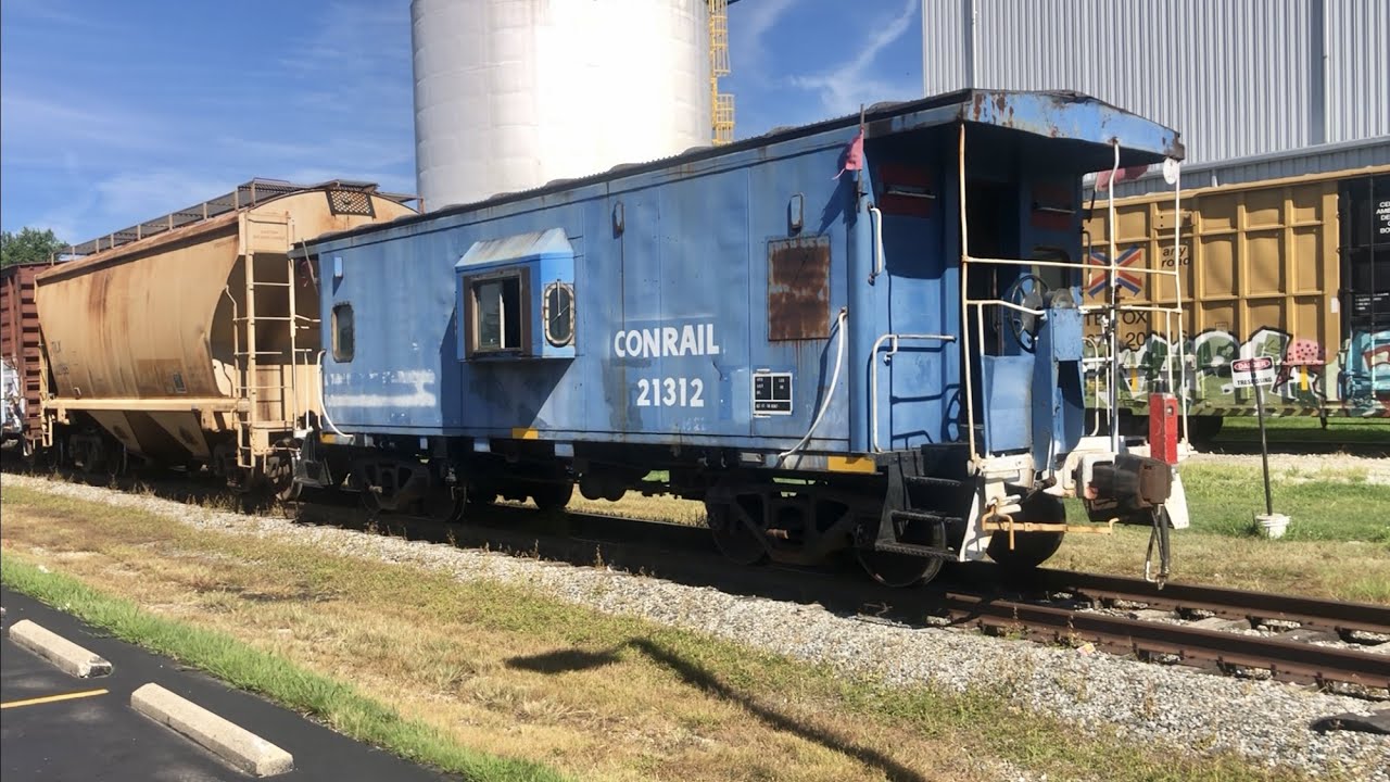 Caboose With Train Whistle! Railroad Switching W/ Caboose! Caboose Is Eyes 4 Loco In Middle Of Train