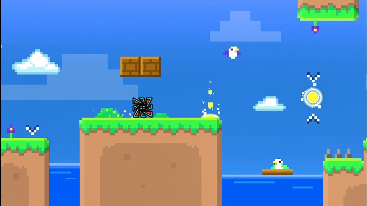 Cloudy [Easy] by DHaner (w/coin) - Geometry Dash [Daily Level]