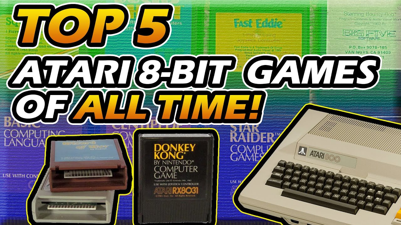 The Top 5 ATARI 8-BIT Games you MUST TRY! With @GenXGrownUp