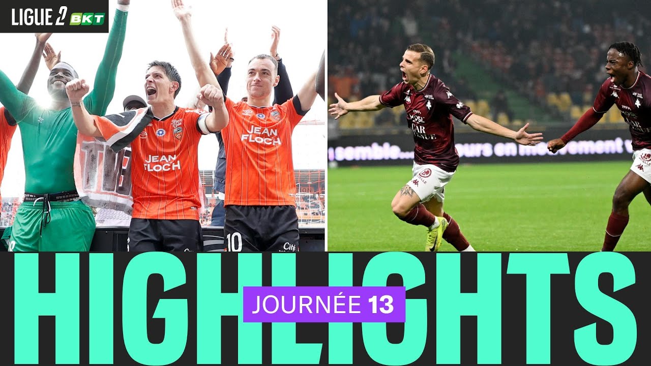 Résumé 13ème journée - Ligue 2 BKT 24/25