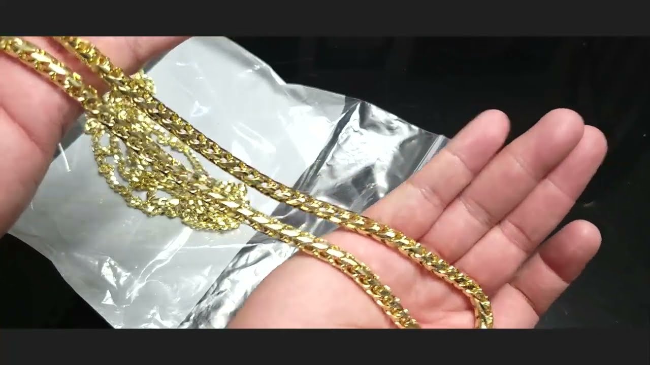 HAWAII ROPE CHAINS 1.2 KILO ORDER OF 14K GOODNESS! NICE 6.5MM D/C FRANCO AND MORE!
