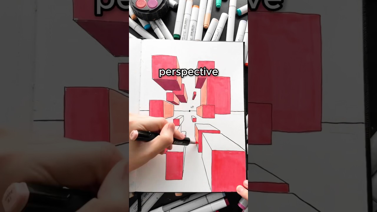 Как рисовать в перспективе!! 👀✍️ #урокирисования