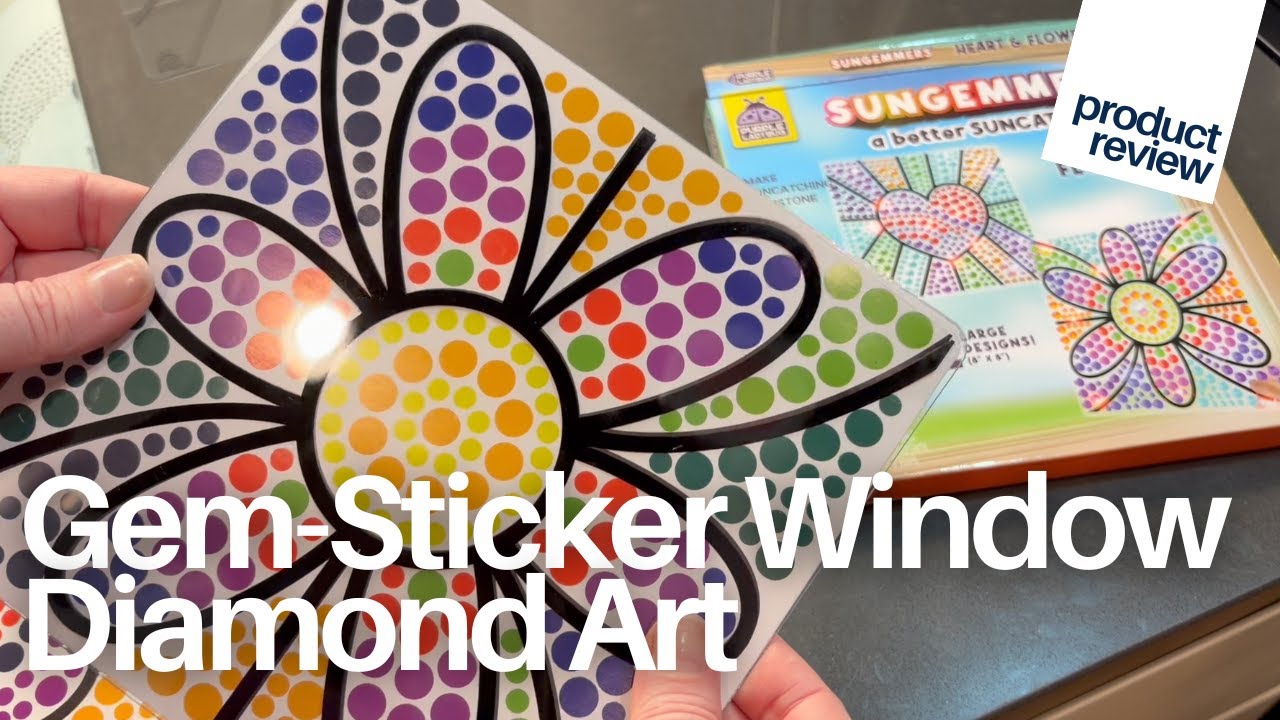SUNGEMMERS DIY Gem-Sticker Window Suncatcher Kit Review | Fun Kids Craft Kit & Gift Idea