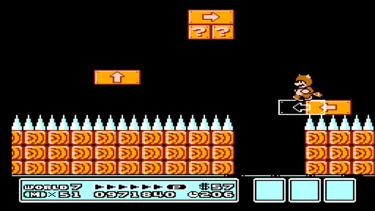 Super Mario Bros 3 (NES) Level 7-6
