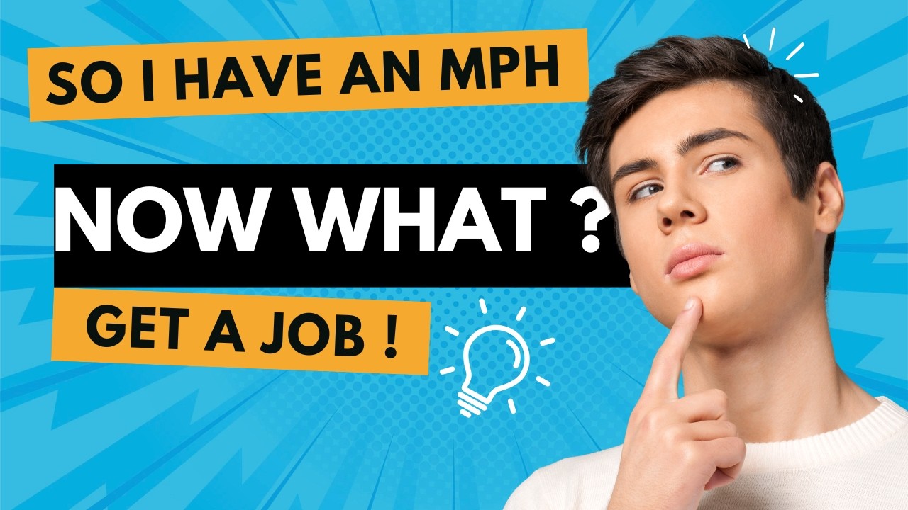So you have an MPH... Now find a PUBLIC HEALH job!
