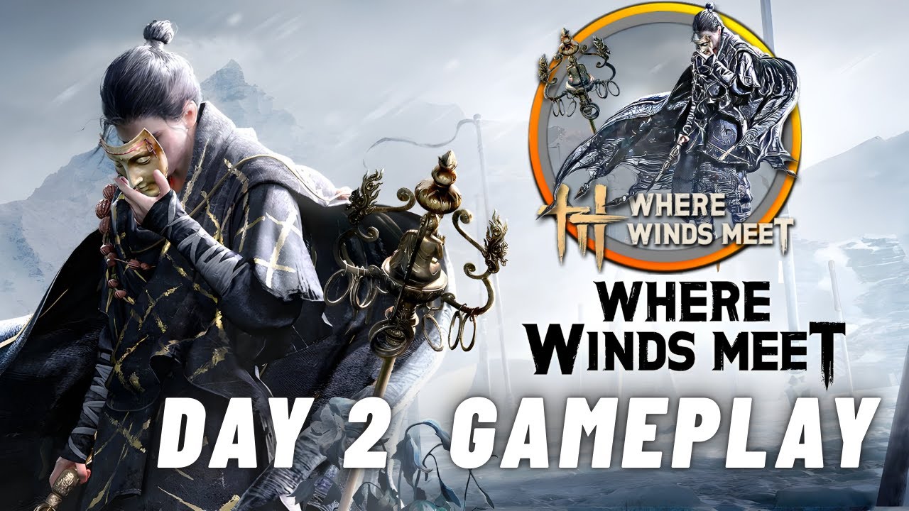 Прохождение игры Where Winds Meet без комментариев. Открытый мир, скрытность и бои. День 2.
