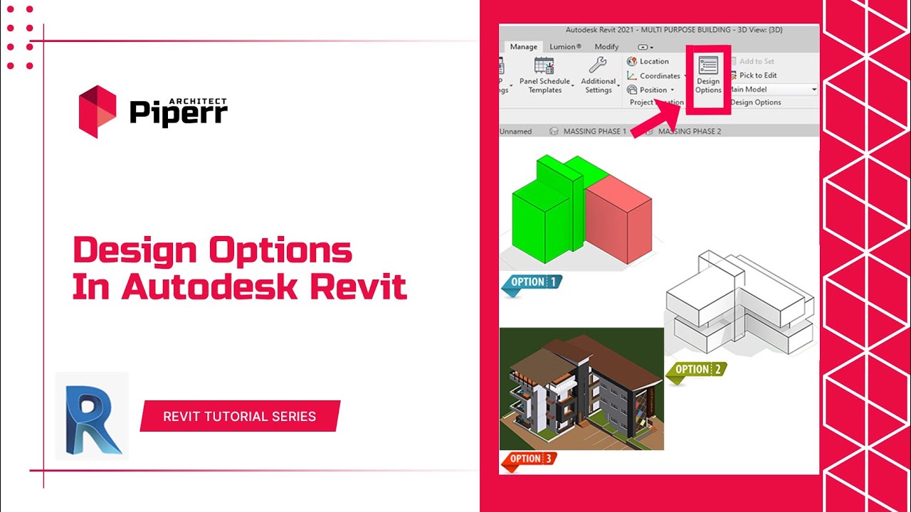 ВАРИАНТЫ ПРОЕКТИРОВАНИЯ В REVIT