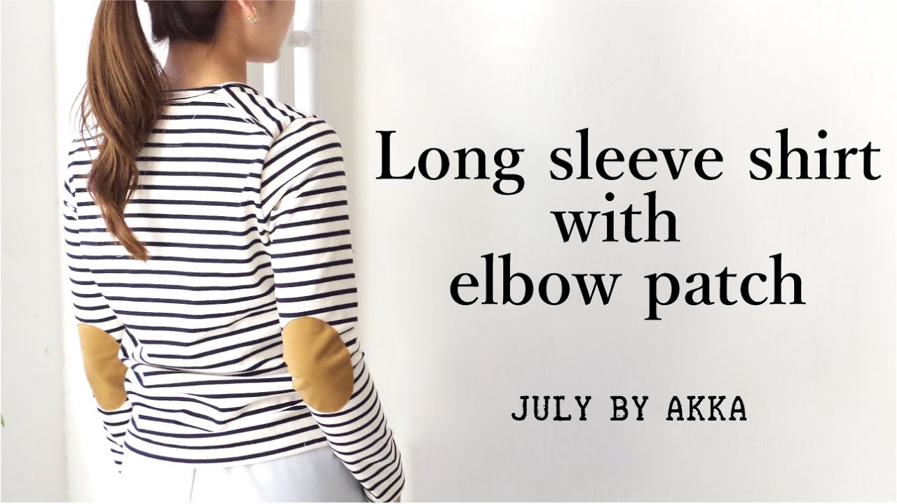 ボーダーポケットロンTee制作！／Making of a Long sleeve shirt with elbow patch!!     @AKKA EM STUDIO