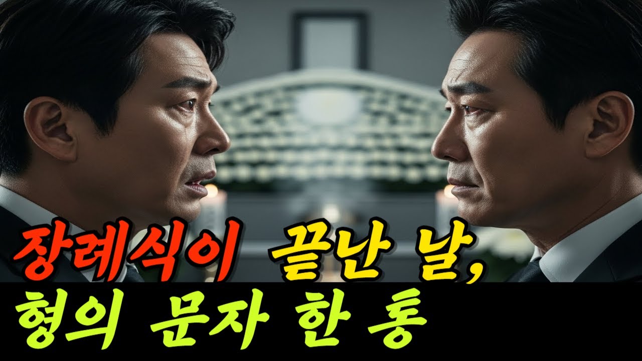 장례가 끝난 날, 형에게서 문자가 왔다 | 오늘의 사연 