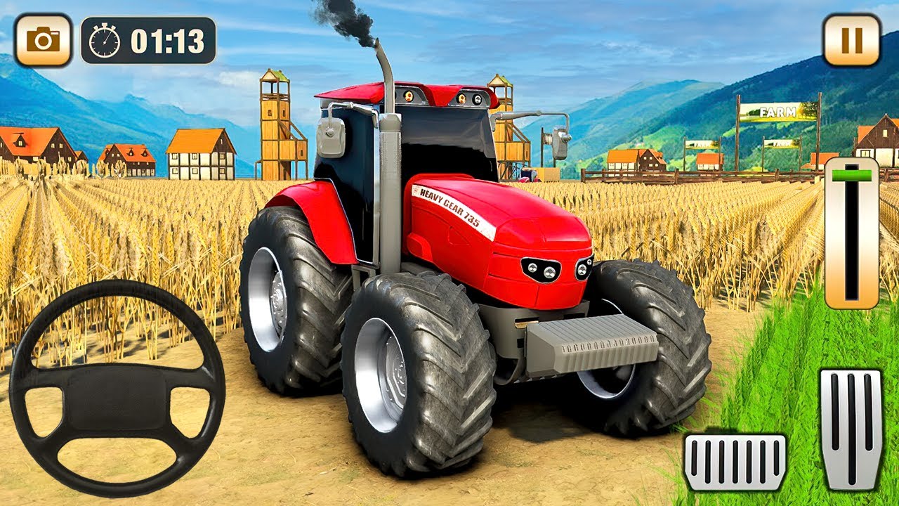 Modern Tractor Farming Driving Simulator 3D - New Tractor Games - Android Gameplay