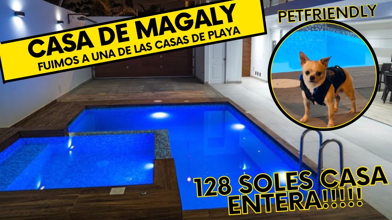 Casa de playa completa con piscina temperada y jacuzzi a 128 SOLES!! (PRECIO FINAL)😱