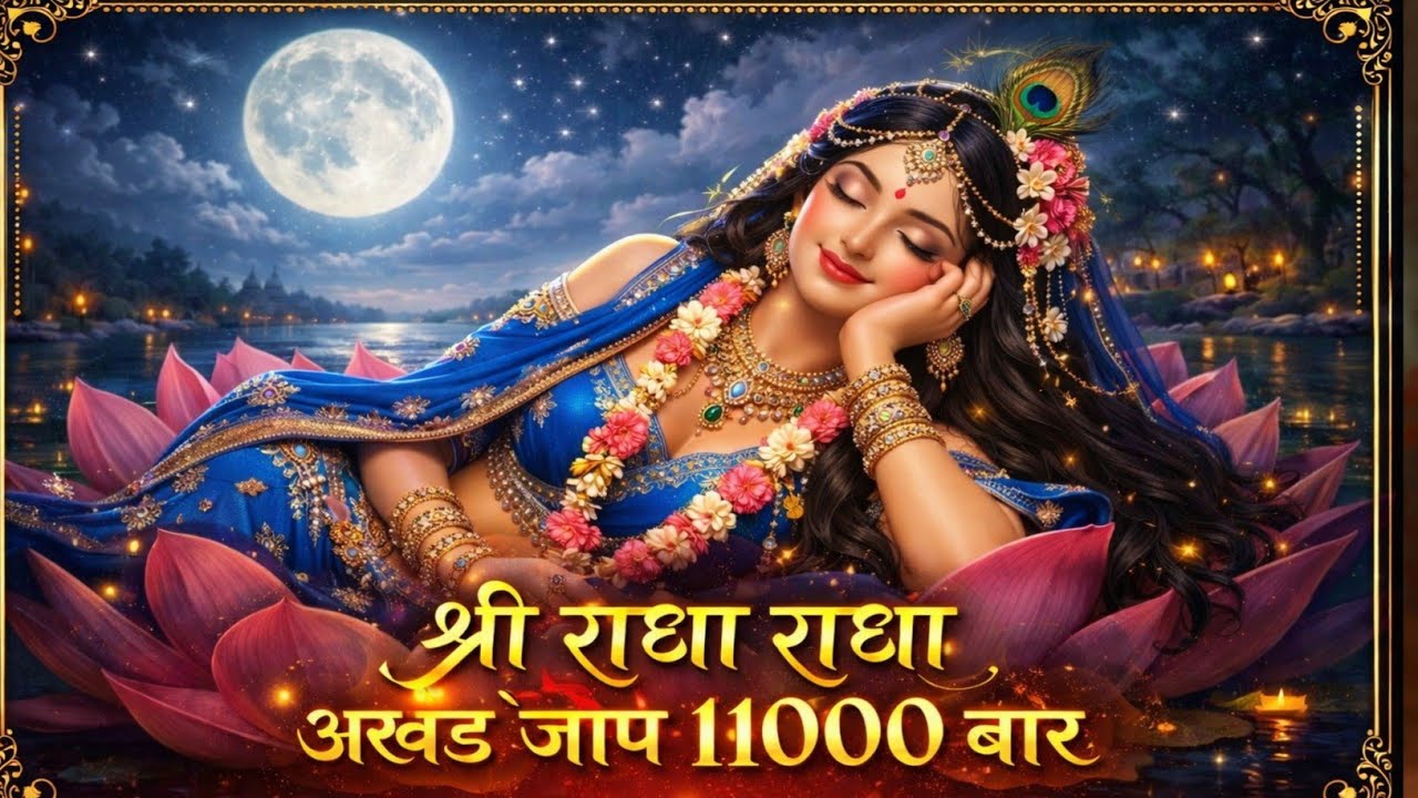 Shri Radha Shri Radha Naam Jap 11000 Baar | श्री राधा श्री राधा  नाम जप | Radha dhun | Radha Jap