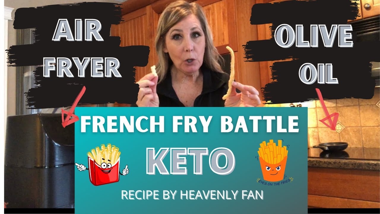KETO FRENCH FRIES | taste run | heavenly fan viral recipe | Air Fryer vs Olive Oil