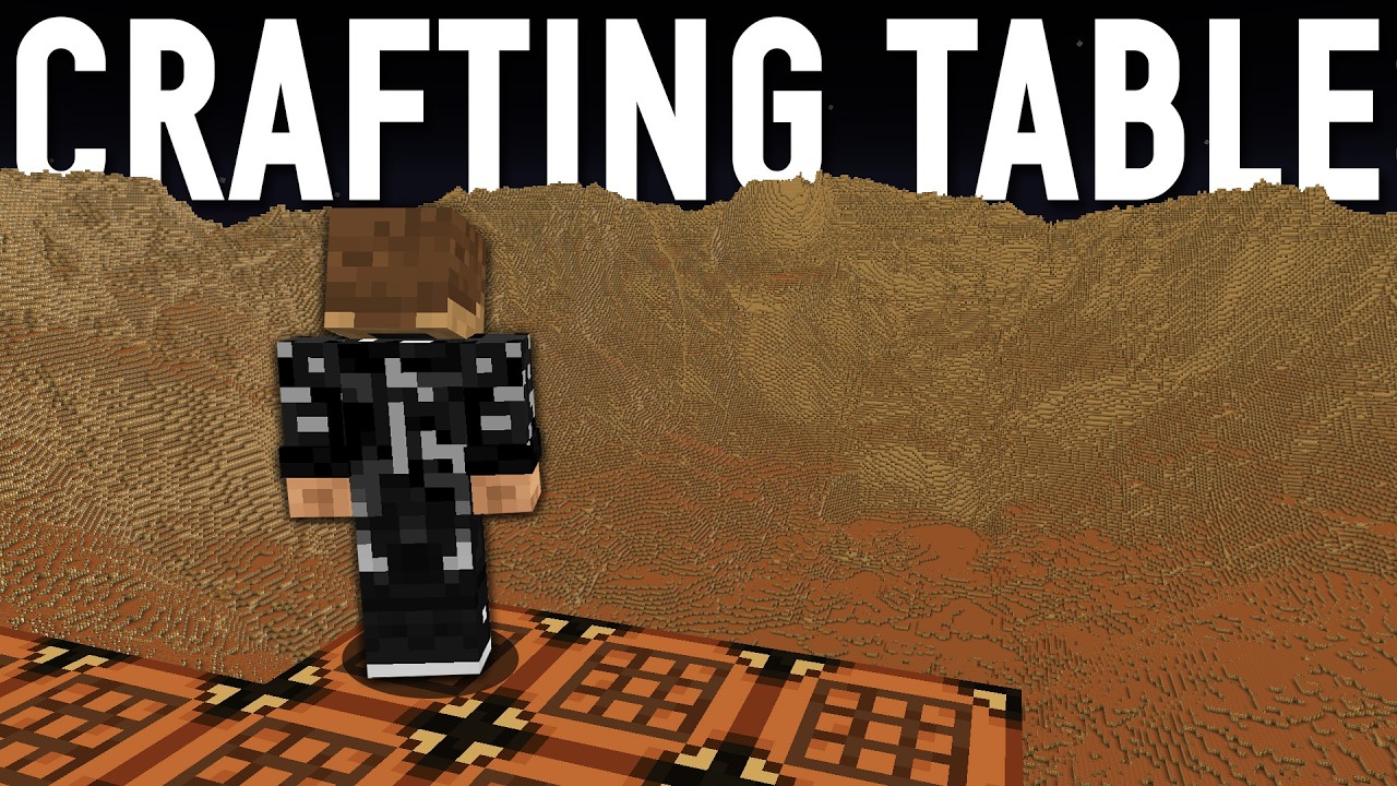 Hardcore, but it's a crafting table world