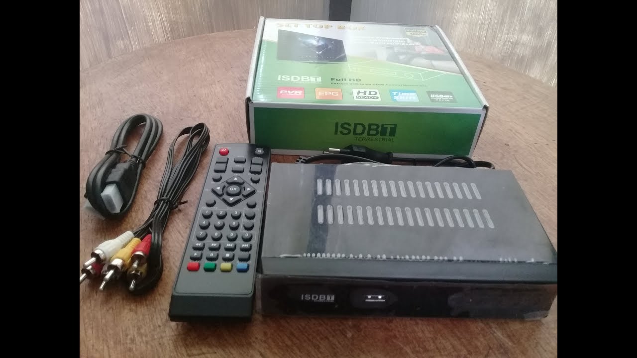 Configuraci&oacute;n Sintonizador Tv Digital HD TDT ISDB-T  HDMI-RCA-USB