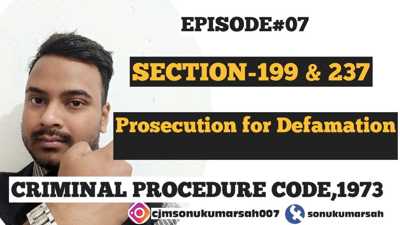 Sec 199 Crpc/Condition requisites for initiation of proceedings